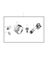 Diagram for 2007 Jeep Commander Fog Light - 82209354