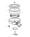 Diagram for 2002 Dodge Ram Wagon Air Filter Box - 53032124AA