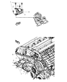 Diagram for 2011 Dodge Caliber Engine Mount Bracket - 5105489AG