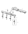 Diagram for Jeep Grand Cherokee Fuel Injector - RL038337AA