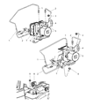 Diagram for 2006 Jeep Grand Cherokee ABS Control Module - 5179776AA