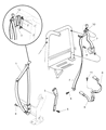 Diagram for 2004 Jeep Wrangler Seat Belt - 5HV211X9AA