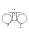 Diagram for 2011 Dodge Durango Instrument Cluster - 68079688AA