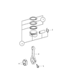 Diagram for 2009 Jeep Grand Cherokee Piston - 68034932AA