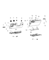 Diagram for Chrysler 300 Glove Box - 1QF13DX9AO