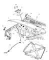 Diagram for 2011 Jeep Wrangler Hood Latch - 55395653AD