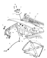 Diagram for Jeep Hood Latch - 55395653AD