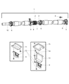 Diagram for 2003 Dodge Ram 1500 Drive Shaft - 52105911AB