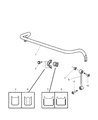 Diagram for 2005 Jeep Grand Cherokee Sway Bar Bushing - 52089465AD