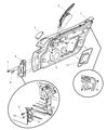 Diagram for 2003 Dodge Viper Door Hinge - 4865462AA