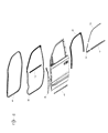 Diagram for 2020 Ram 1500 Door Seal - 68285778AE