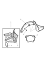 Diagram for 2008 Chrysler Crossfire Wheelhouse - 5098682AA