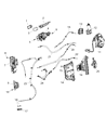 Diagram for Chrysler Voyager Door Latch Assembly - 68314802AD