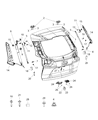 Diagram for Jeep Cherokee Tailgate Lock - 68364385AB