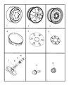 Diagram for 2009 Dodge Sprinter 3500 Wheel Cover - 68025430AA