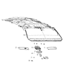Diagram for 2019 Chrysler Pacifica Dome Light - 6QD89DX9AA