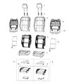 Diagram for 2018 Jeep Wrangler Seat Cover - 6PU15LA3AD