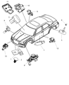 Diagram for Dodge Occupant Detection Sensor - 56038992AA