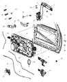 Diagram for Ram 4500 Door Latch Assembly - 68079085AA