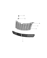 Diagram for 2008 Chrysler PT Cruiser Grille - 1HR99TZZAA