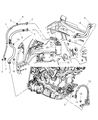 Diagram for 2004 Chrysler PT Cruiser A/C Hose - 5058002AD