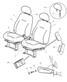 Diagram for 2005 Chrysler PT Cruiser Seat Heater - 5114091AA