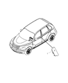 Diagram for Chrysler PT Cruiser Air Bag - 4645986AB