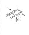 Diagram for 2003 Dodge Intrepid Fuel Injector - 4591892AA