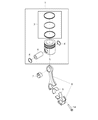 Diagram for Mopar Piston - 68005277AB