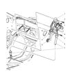 Diagram for 2006 Dodge Grand Caravan Parking Brake Cable - 4721310AC