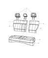 Diagram for 2008 Dodge Caliber Seat Cover - 1LZ351DQAA