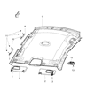 Diagram for Chrysler 200 Sun Visor - 5UZ14ML2AE