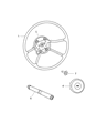 Diagram for 2007 Jeep Wrangler Steering Wheel - 1AF00XDVAB