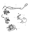 Diagram for 2003 Chrysler Sebring Throttle Cable - 4591669AC