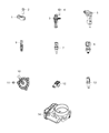 Diagram for Dodge Avenger Coolant Temperature Sensor - 68164627AA