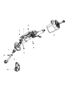 Diagram for Chrysler Steering Shaft - 68092710AB