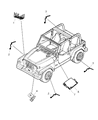 Diagram for 2007 Jeep Wrangler Speed Sensor - 68003281AD
