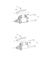 Diagram for Jeep Starter Motor - R4801852AB