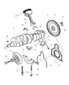 Diagram for 2004 Dodge Ram 3500 Rod Bearing - 5093020AA