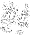 Diagram for 2004 Jeep Liberty Seat Cushion - YF861L5AA