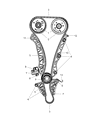 Diagram for Dodge Crankshaft Timing Gear - 4884756AB