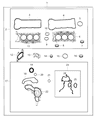 Diagram for 2017 Chrysler Pacifica Timing Cover Gasket - 68321074AA