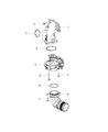 Diagram for Jeep Wrangler EGR Valve Gasket - 68418090AA