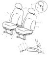 Diagram for 2005 Chrysler PT Cruiser Seat Cover - 1AL201DVAA