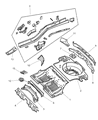 Diagram for Jeep Grand Cherokee Floor Pan - 55137229AE