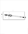 Diagram for Mopar Intermediate Shaft - 68456986AA