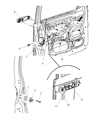Diagram for 2006 Jeep Grand Cherokee Door Latch Assembly - 55394937AE