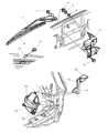 Diagram for Dodge Durango Windshield Washer Nozzle - 55076656