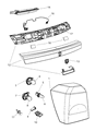 Diagram for 2007 Dodge Caliber Tailgate Handle - ZG79DX8AG