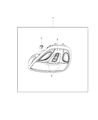 Diagram for 2015 Chrysler 200 Dome Light - 1WH461L2AA